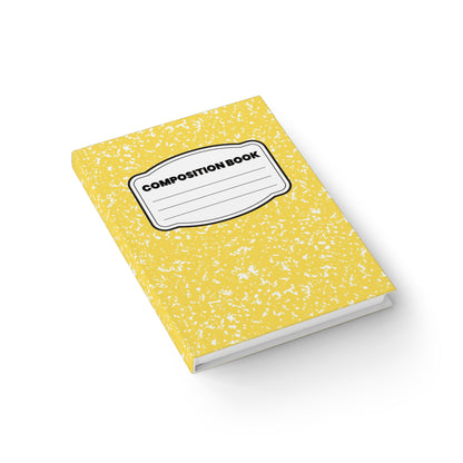Yellow Marble Classic Composition Blank Journal