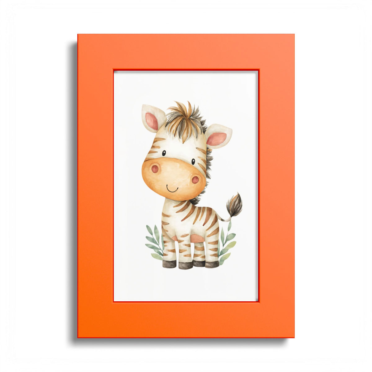Cute Baby Zebra Nursery Wall Art 5x7