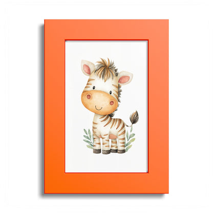 Cute Baby Zebra Nursery Wall Art 5x7