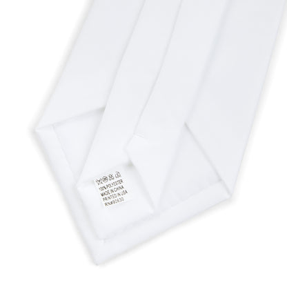 Slim White with Teal Polka Dot Necktie