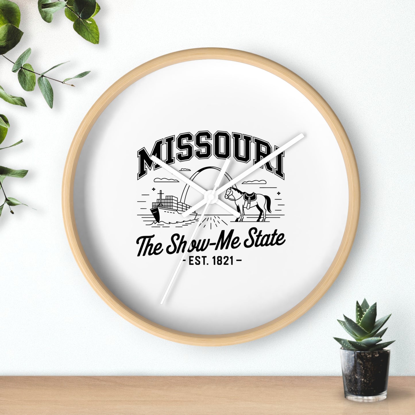Vintage Pride Wall Clock (no Lines or Numbers)
