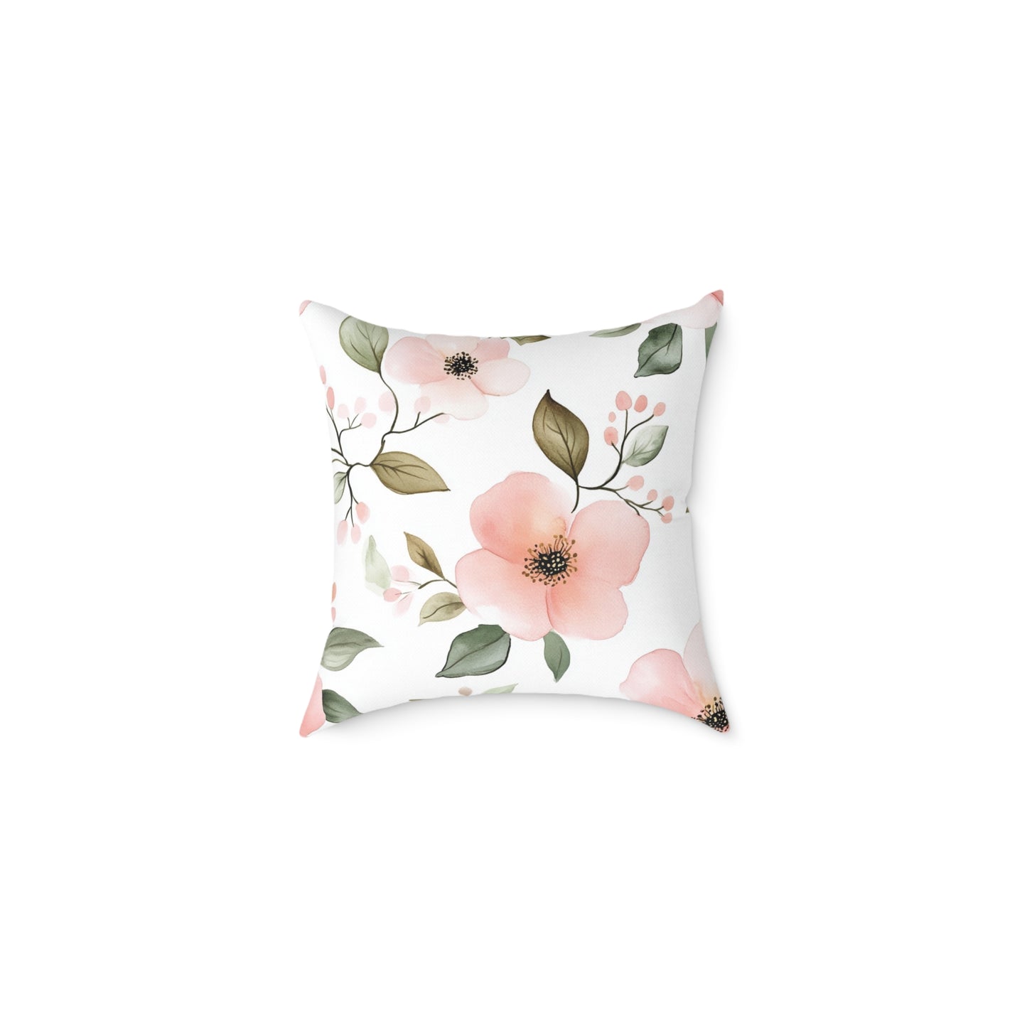 Floral Botanical Accent Square Throw Pillow