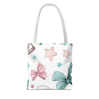 Cute Coffee & Glasses Tote Bag