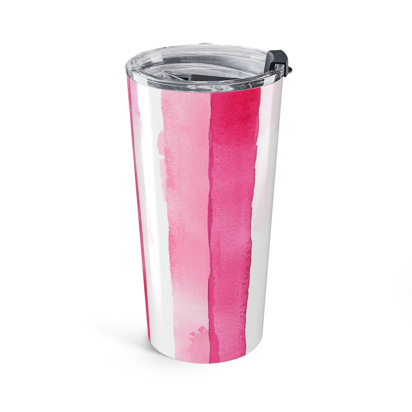Pink Watercolor Stripe 20 oz Tumbler