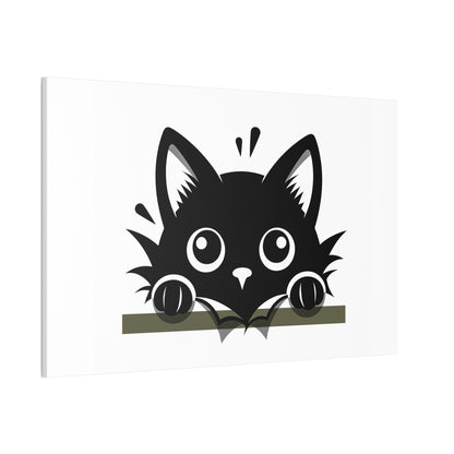 Cute Peeking Kitten Wall Art 30x24