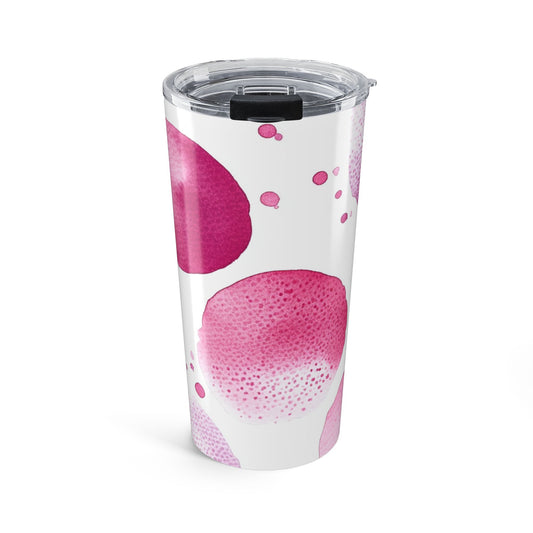 Pink Watercolor Polka Dot 20ozTumbler