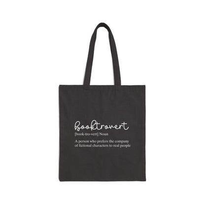 Booktrovert Canvas Tote Bag