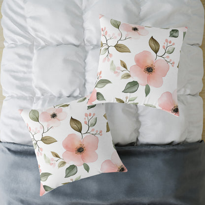 Floral Botanical Accent Square Throw Pillow
