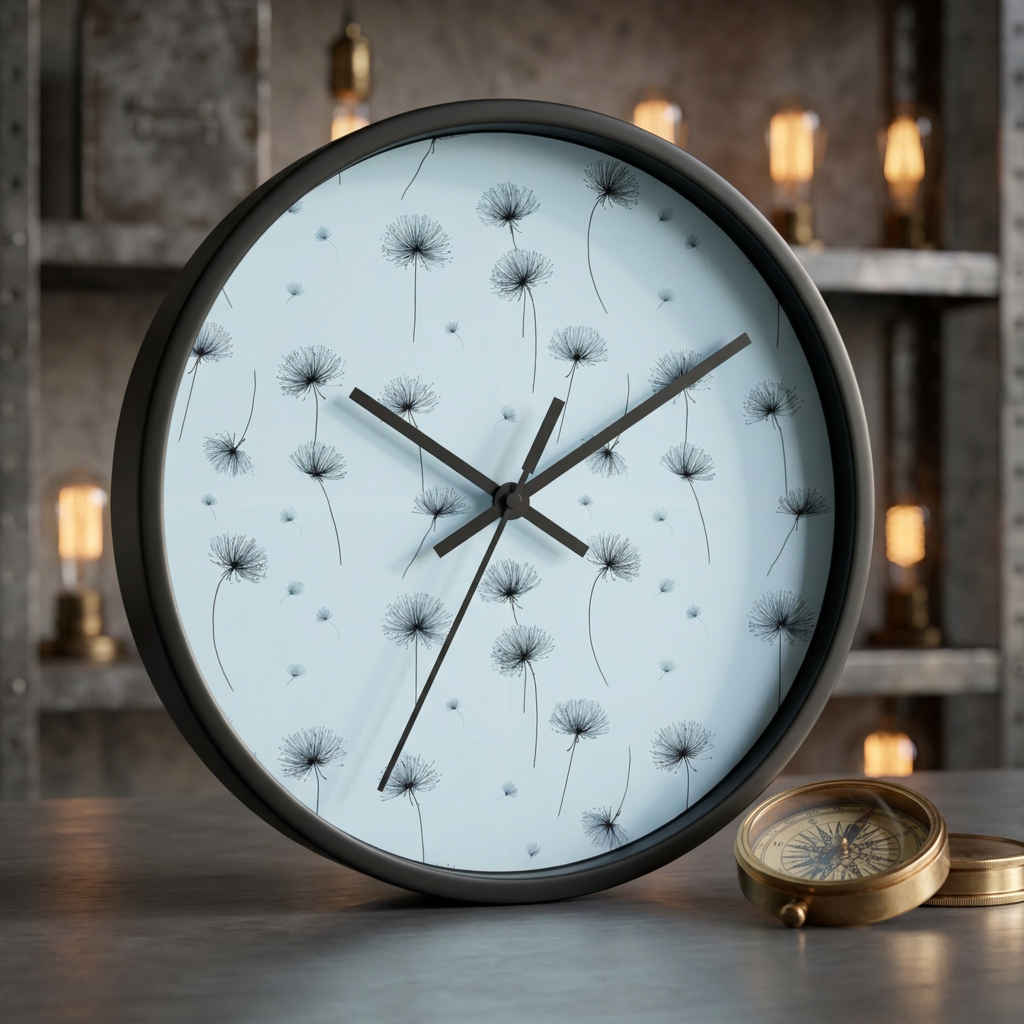 Dandelion Breeze Wall Clock