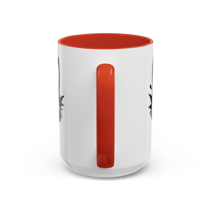 Peek-A-Boo Black Cat Accent Coffee Mug (11, 15oz)