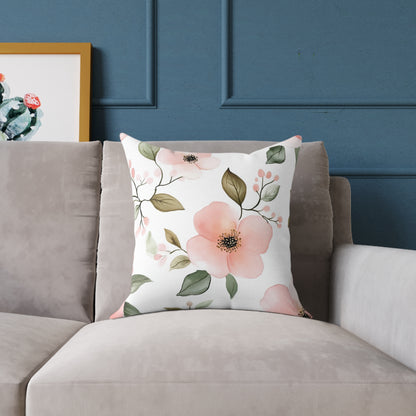 Floral Botanical Accent Square Throw Pillow