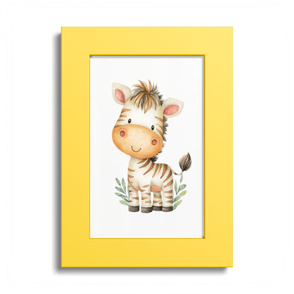 Cute Baby Zebra Nursery Wall Art 5x7