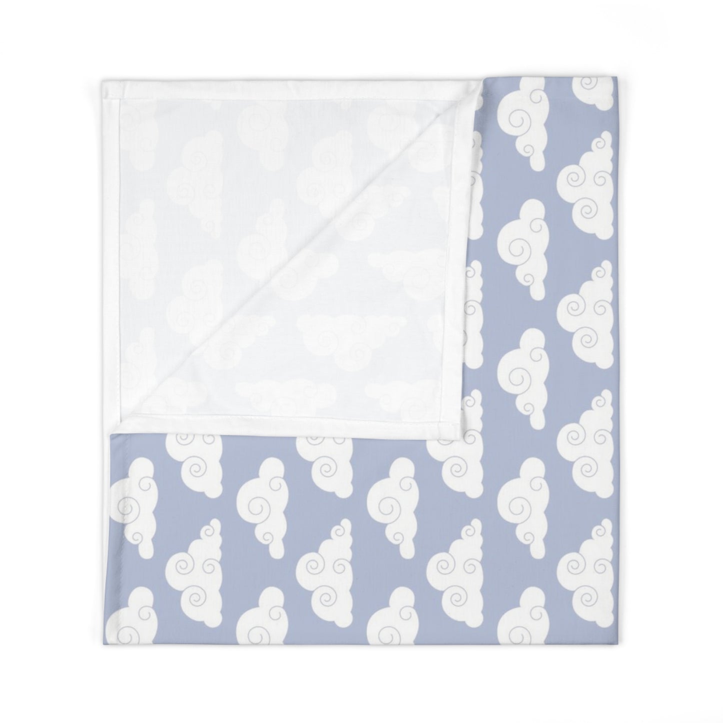 Blue Cloud Soft Newborn Baby Swaddle Blanket