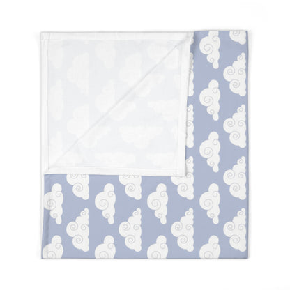 Blue Cloud Soft Newborn Baby Swaddle Blanket