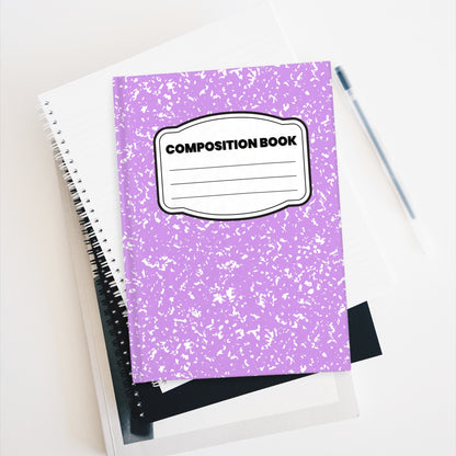 Purple Marble Classic Composition Blank Journal