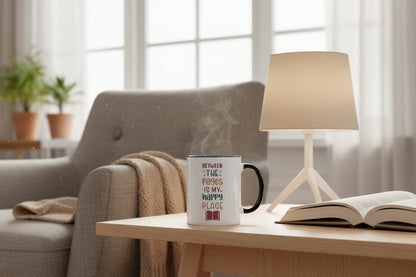 "Between the Pages is My Happy Place" Accent Mug