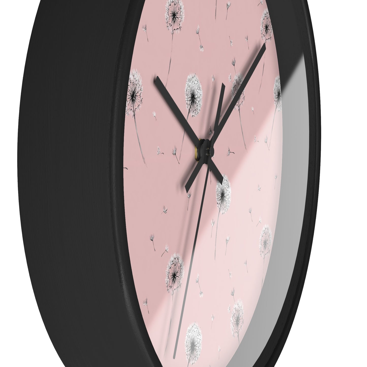 Dandelion Pink Wall Clock