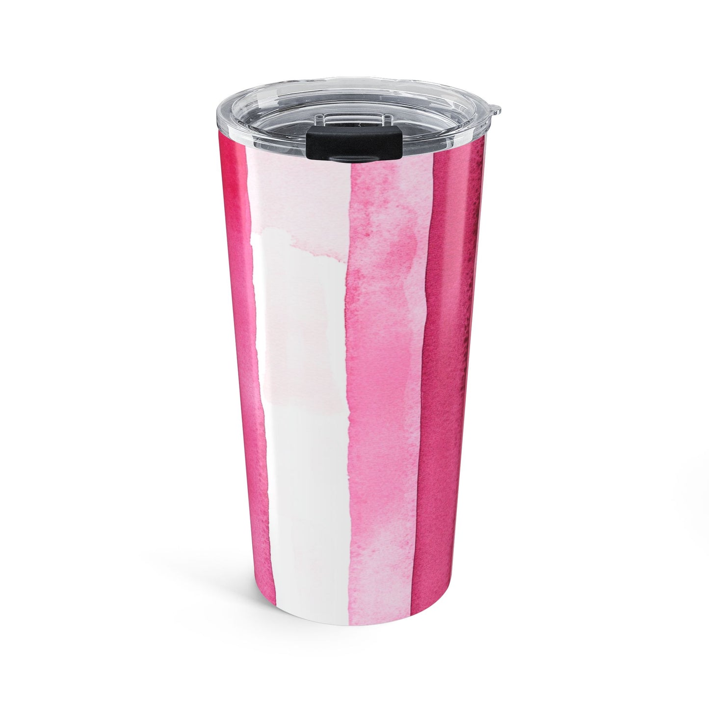 Pink Watercolor Stripe 20 oz Tumbler
