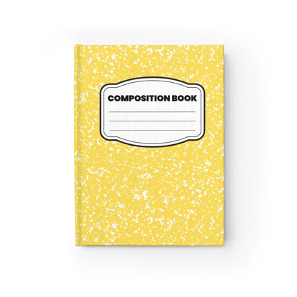 Yellow Marble Classic Composition Blank Journal