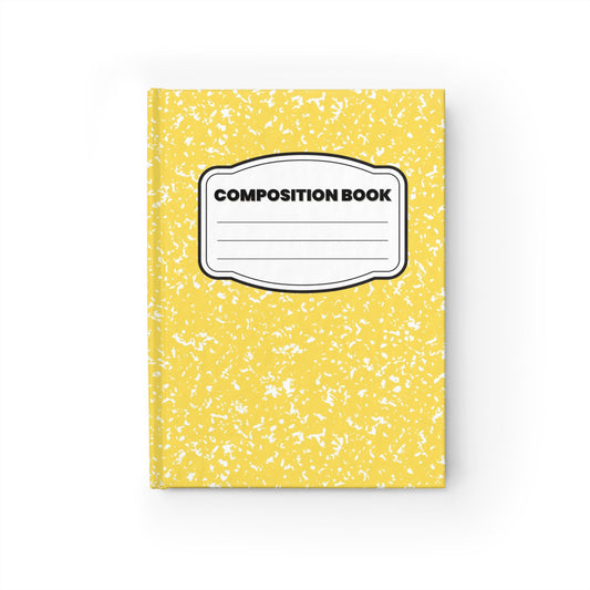 Yellow Marble Classic Composition Blank Journal