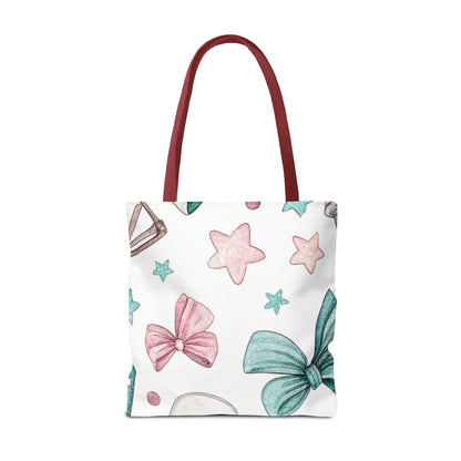 Cute Coffee & Glasses Tote Bag