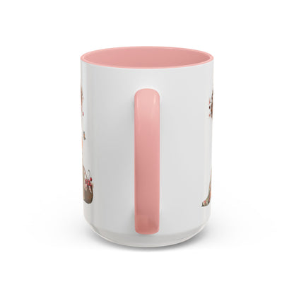 Cute Girl Floral Child Art Accent Mug