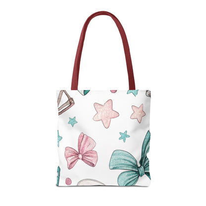 Cute Coffee & Glasses Tote Bag