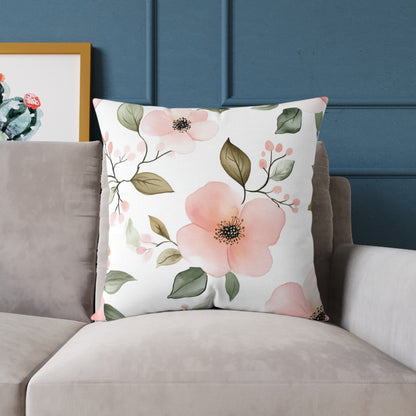 Floral Botanical Accent Square Throw Pillow