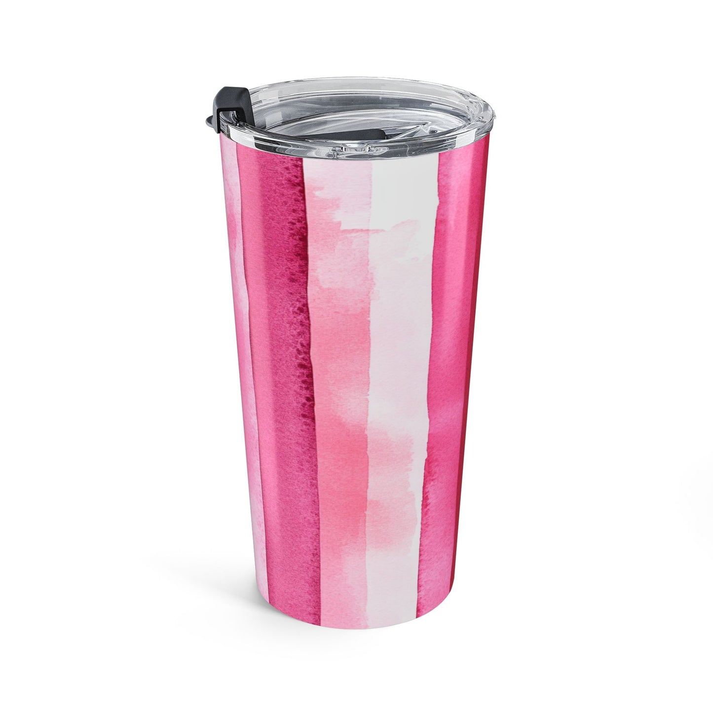 Pink Watercolor Stripe 20 oz Tumbler
